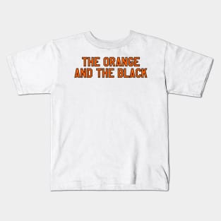 the orange and the black Kids T-Shirt